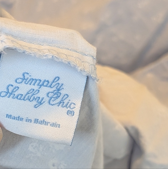 Simply Shabby Chic Baby Blue Floral King Size Fitted Sheet - Picture 2 of 4